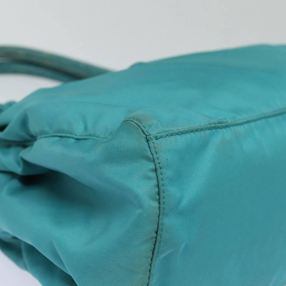 PRADA Hand Bag Nylon 2way Turquoise Blue Auth 83957 - Picture 13 of 16
